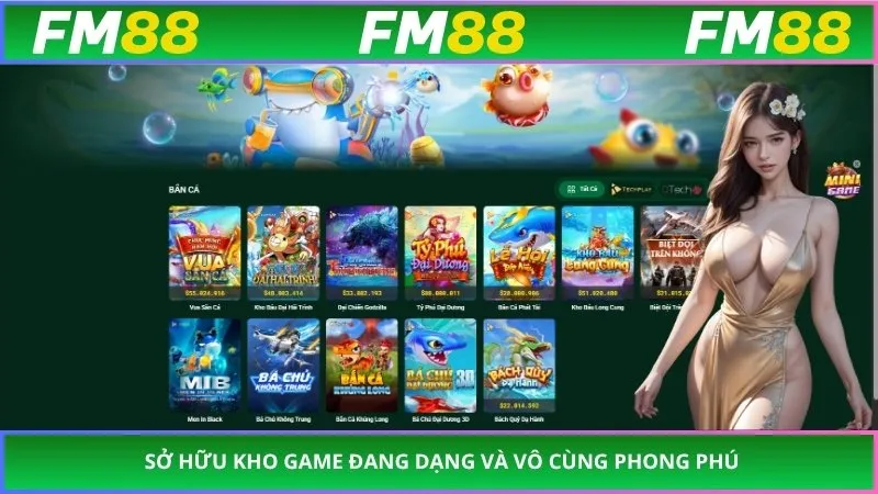 Sở hữu kho game đang dạng và vô cùng phong phú