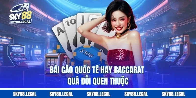 Bài cào quốc tế hay baccarat quá đỗi quen thuộc