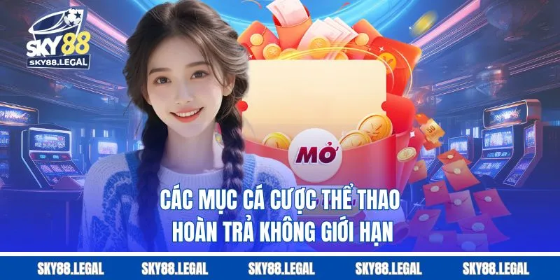 Các mục cá cược thể thao hoàn trả không giới hạn