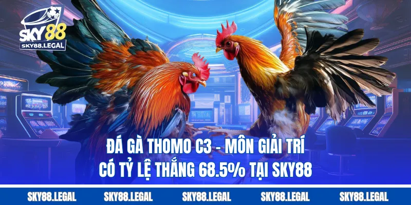 Đá Gà Thomo C3 - Môn Giải Trí Có Tỷ Lệ Thắng 68.5% Tại sky88