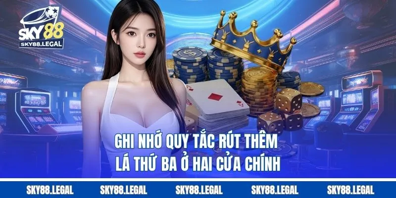 Ghi nhớ quy tắc rút thêm lá thứ ba ở hai cửa chính