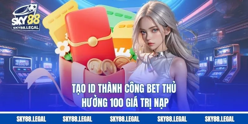 Tạo ID thành công bet thủ hưởng 100 giá trị nạp